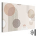 Canvas Art Print Fountain - Subtle Beige Abstraction With Brown Circles 151188 additionalThumb 8