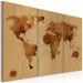 Canvas The World painted with coffee - triptych 55388 additionalThumb 2