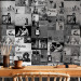 Modern Wallpaper Magma Banksy - grey collage 89188