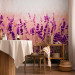 Wall Mural Lavender in the rain - landscape of a meadow with purple flowers and a blurred background 92588 additionalThumb 6