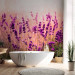 Wall Mural Lavender in the rain - landscape of a meadow with purple flowers and a blurred background 92588 additionalThumb 8