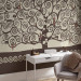 Wall Mural Abstraction in the style of Gustav Klimt - brown tree in spirals with birds 97688 additionalThumb 4