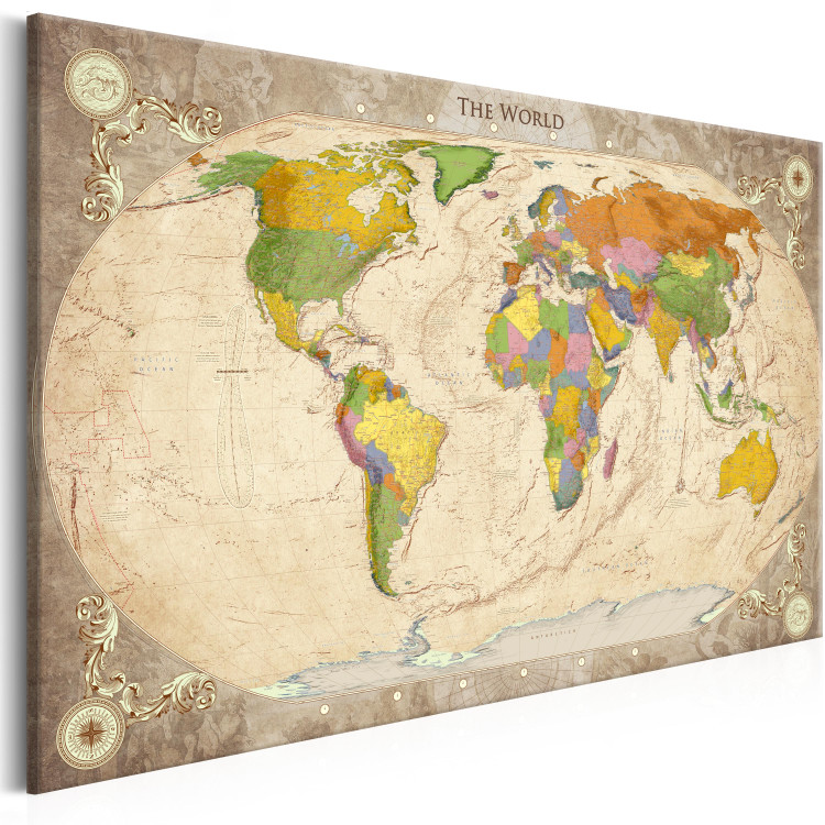 Canvas Map and Ornaments 106798 additionalImage 2