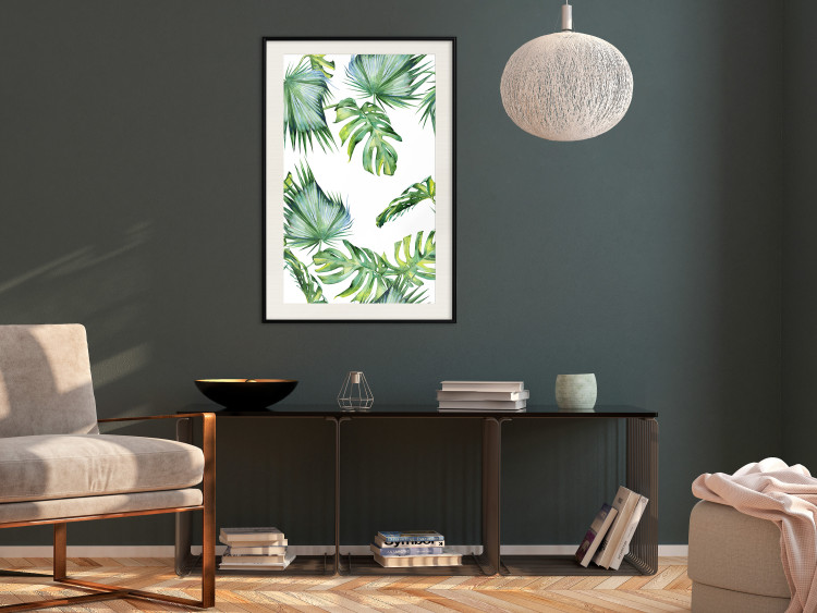 Wall Poster Jungle Vibe - tropical green composition with a botanical motif 114298 additionalImage 22