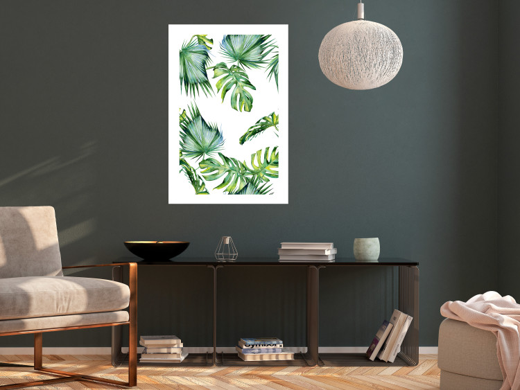 Wall Poster Jungle Vibe - tropical green composition with a botanical motif 114298 additionalImage 4