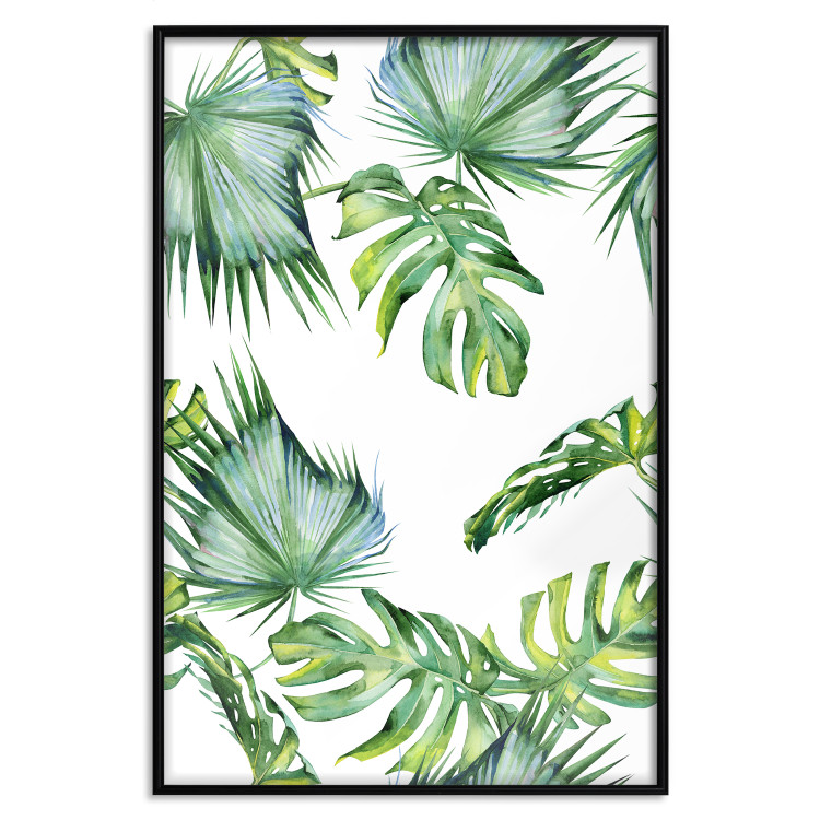 Wall Poster Jungle Vibe - tropical green composition with a botanical motif 114298 additionalImage 18