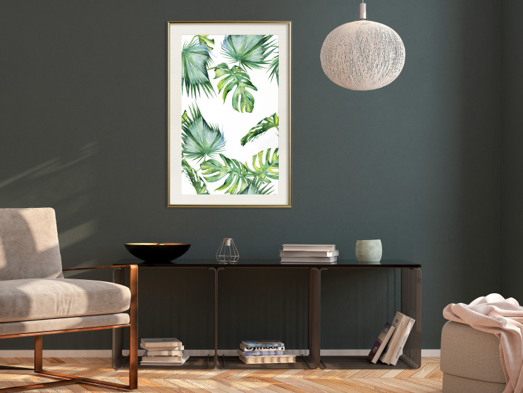 Wall Poster Jungle Vibe - tropical green composition with a botanical motif 114298 additionalImage 21