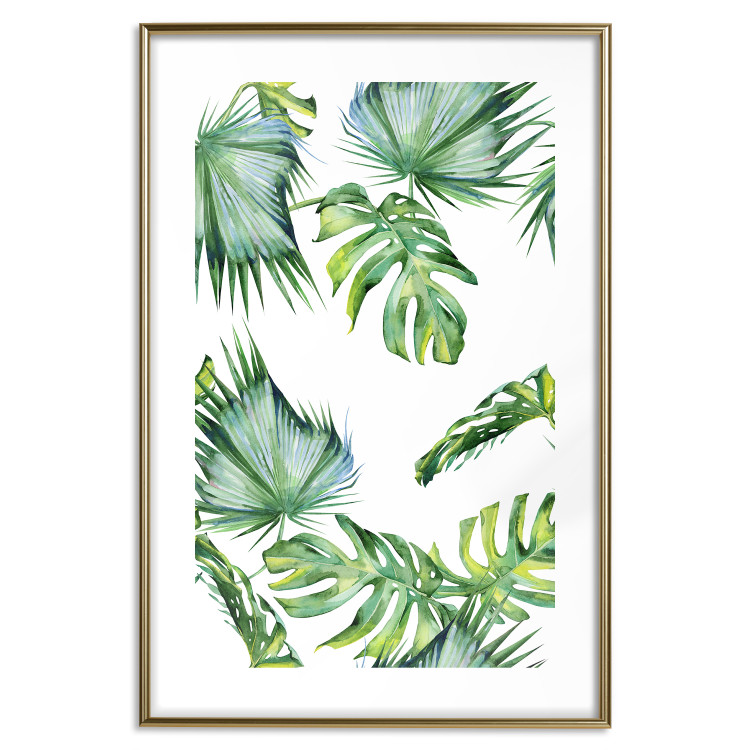 Wall Poster Jungle Vibe - tropical green composition with a botanical motif 114298 additionalImage 14