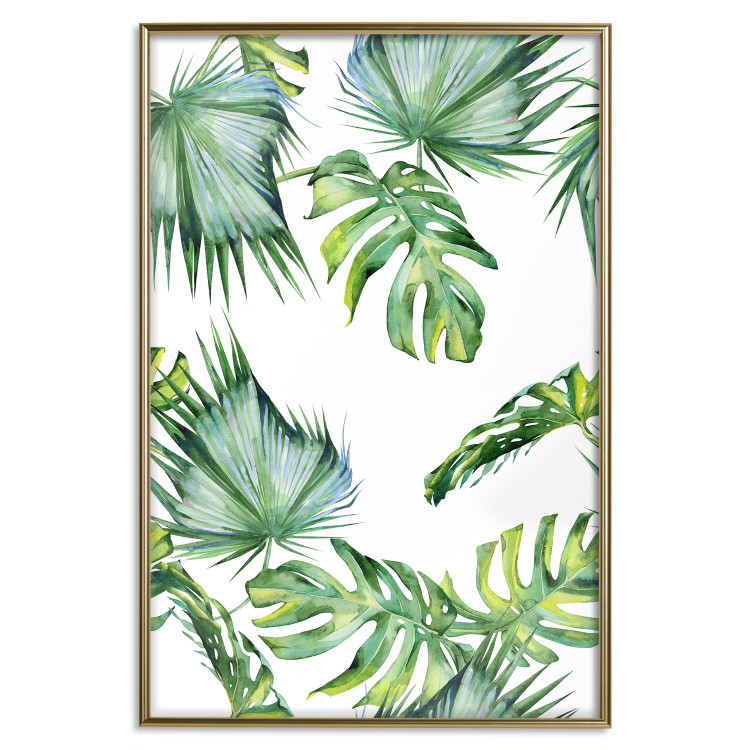 Wall Poster Jungle Vibe - tropical green composition with a botanical motif 114298 additionalImage 16