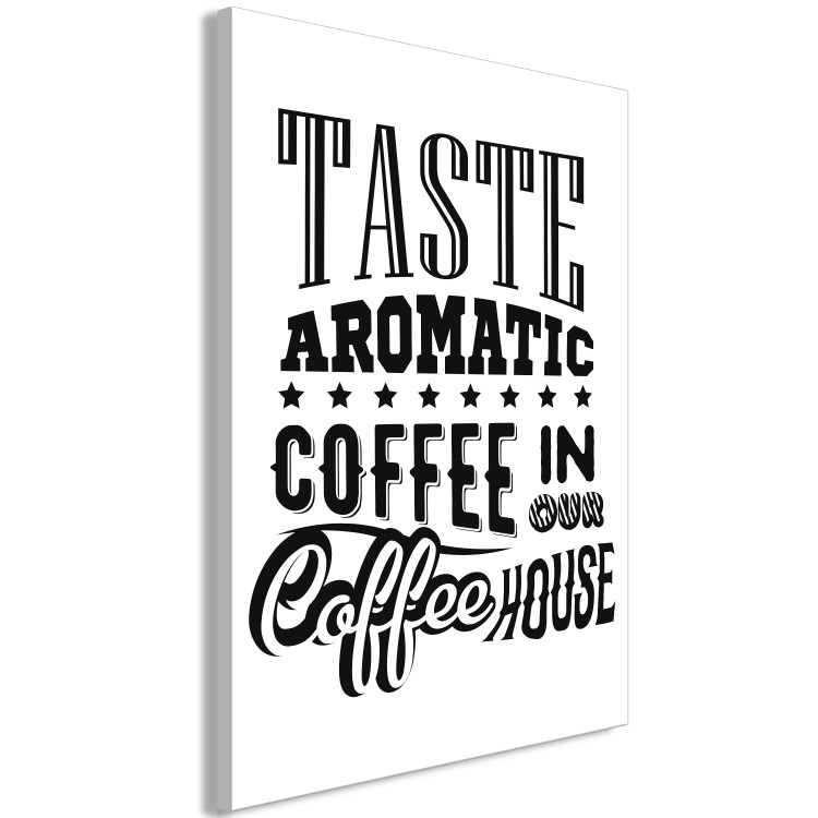 Canvas Taste Aromatic Coffee in Our Coffee House (1 Part) Vertical 114698 additionalImage 2