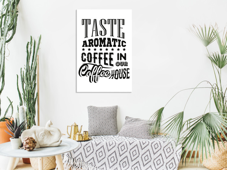 Canvas Taste Aromatic Coffee in Our Coffee House (1 Part) Vertical 114698 additionalImage 3