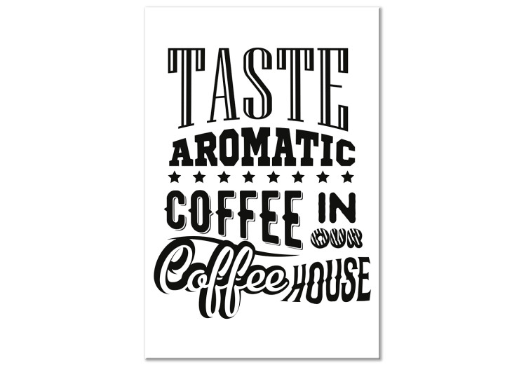 Canvas Taste Aromatic Coffee in Our Coffee House (1 Part) Vertical 114698