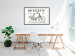 Wall Poster Old bicycle - black and white composition with a date and English texts 115098 additionalThumb 22
