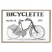 Wall Poster Old bicycle - black and white composition with a date and English texts 115098 additionalThumb 16