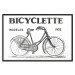 Wall Poster Old bicycle - black and white composition with a date and English texts 115098 additionalThumb 18