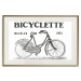 Wall Poster Old bicycle - black and white composition with a date and English texts 115098 additionalThumb 19