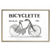 Wall Poster Old bicycle - black and white composition with a date and English texts 115098 additionalThumb 16