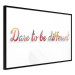 Poster Dare to be different - colorful English texts on a white background 115298 additionalThumb 12