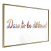 Poster Dare to be different - colorful English texts on a white background 115298 additionalThumb 12