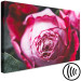 Canvas Art Print Rose - close-up of a classic pink flower on a geometric background 117198 additionalThumb 6