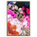 Wall Poster Scent of Summer - colorful composition with flowers on glamour black 117998 additionalThumb 16