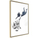 Wall Poster Shopping Frenzy - black and white mural with a character and shopping cart in Banksy style 118698 additionalThumb 14