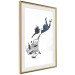 Wall Poster Shopping Frenzy - black and white mural with a character and shopping cart in Banksy style 118698 additionalThumb 2