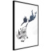 Wall Poster Shopping Frenzy - black and white mural with a character and shopping cart in Banksy style 118698 additionalThumb 12