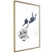 Wall Poster Shopping Frenzy - black and white mural with a character and shopping cart in Banksy style 118698 additionalThumb 6