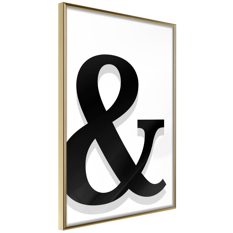 Wall Poster Ornamental Letter - black alphabet letter casting a shadow on a white background 122898 additionalImage 14
