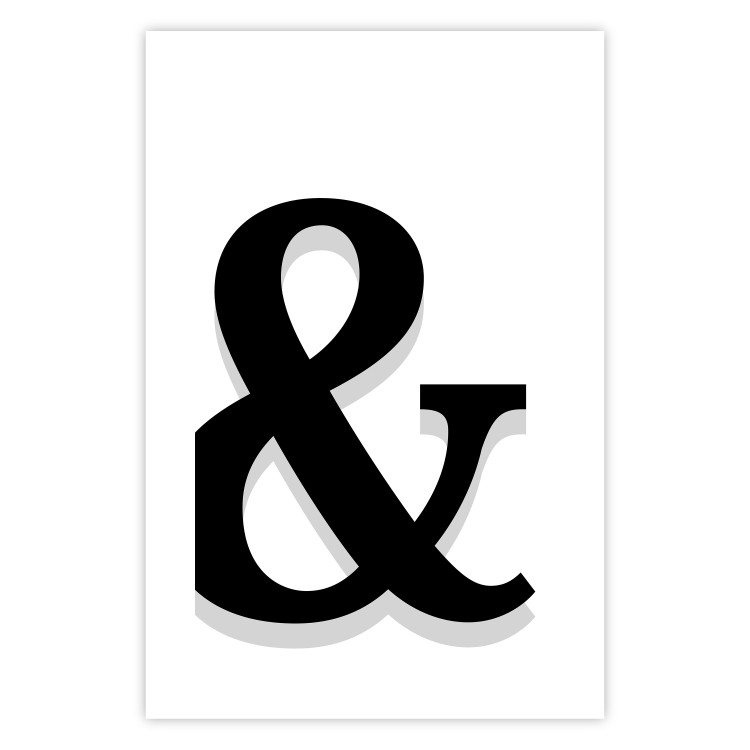 Wall Poster Ornamental Letter - black alphabet letter casting a shadow on a white background 122898 additionalImage 19