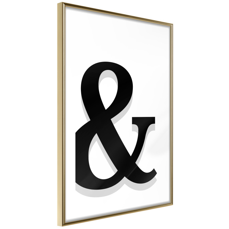 Wall Poster Ornamental Letter - black alphabet letter casting a shadow on a white background 122898 additionalImage 8