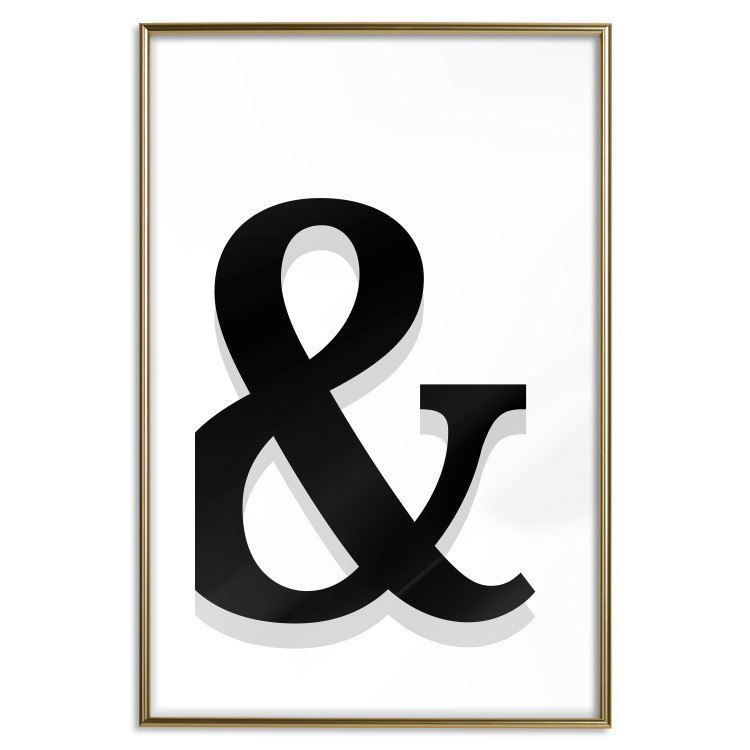 Wall Poster Ornamental Letter - black alphabet letter casting a shadow on a white background 122898 additionalImage 16