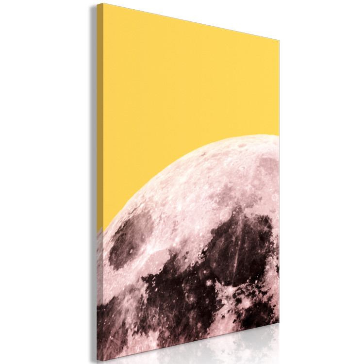Canvas Art Print Unusual colours of the moon - photo of the cosmos in original colours 123198 additionalImage 2