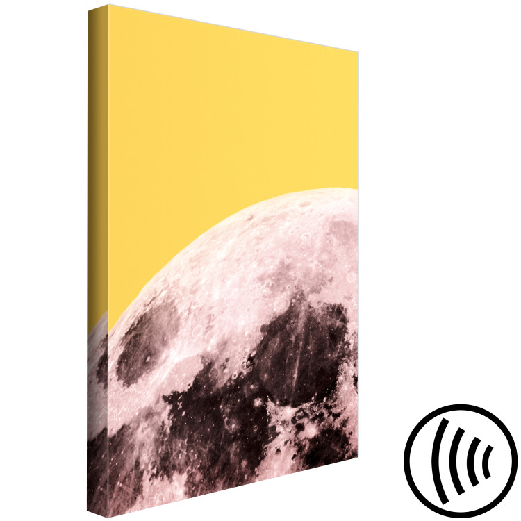 Canvas Art Print Unusual colours of the moon - photo of the cosmos in original colours 123198 additionalImage 6