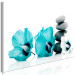 Canvas Feng shui composition - stones and blue flowers on a white background 123398 additionalThumb 2