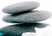 Canvas Feng shui composition - stones and blue flowers on a white background 123398 additionalThumb 4