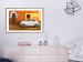 Poster Italian Alley - car on street against orange architecture backdrop 123798 additionalThumb 13