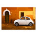 Poster Italian Alley - car on street against orange architecture backdrop 123798