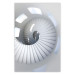 Poster Downward Path - architecture of white stairs in abstract motif 123898