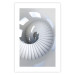 Poster Downward Path - architecture of white stairs in abstract motif 123898 additionalThumb 19