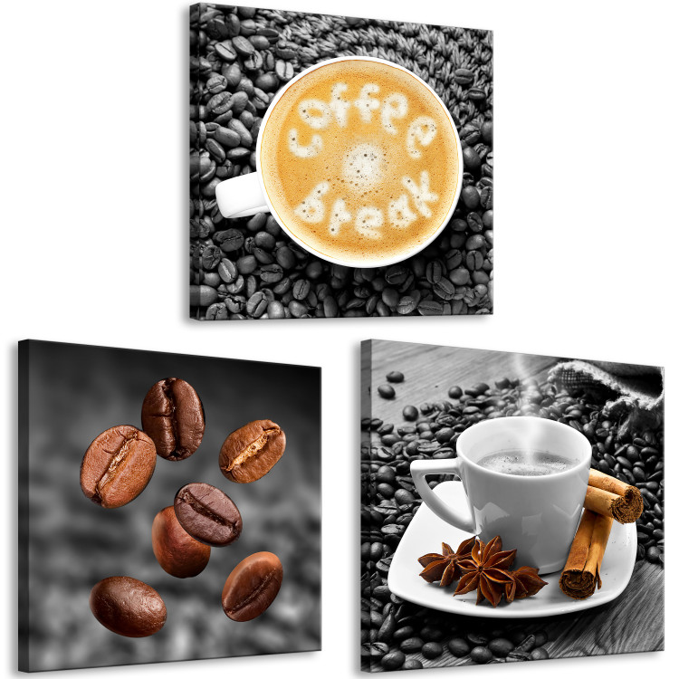Canvas Aromatic Coffee (3 Parts) 123998 additionalImage 2