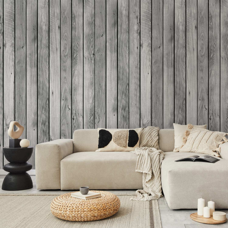 Modern Wallpaper Magma Boards in Grey 124398