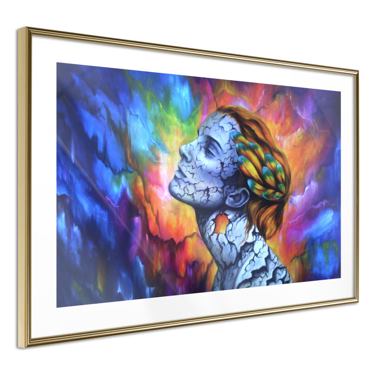 Poster Fragility - abstract woman on a colorful background in a watercolor style 127098 additionalImage 7