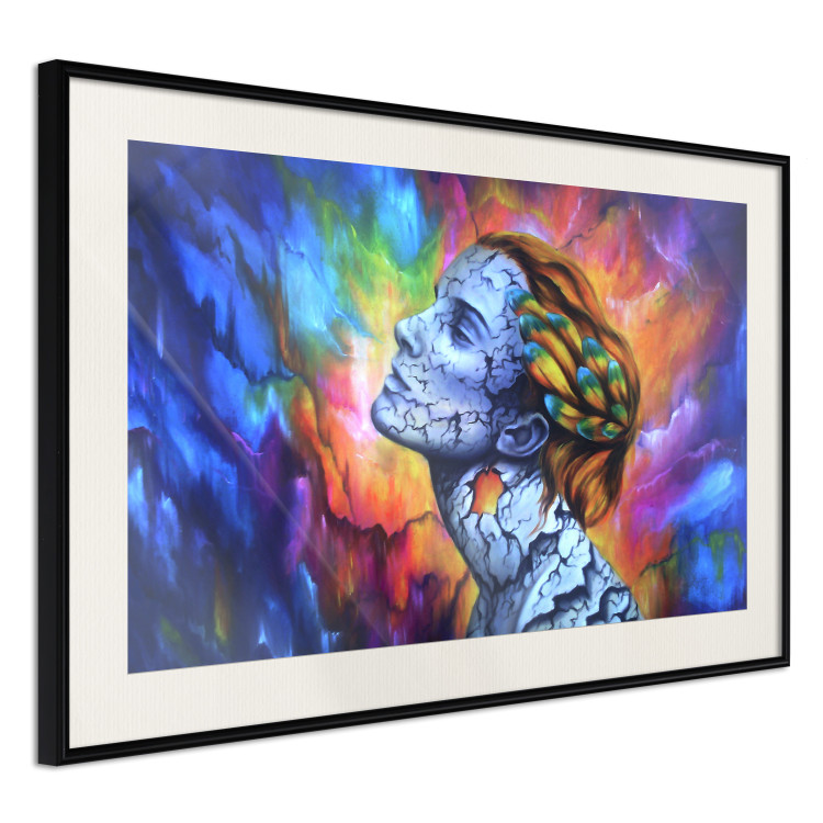 Poster Fragility - abstract woman on a colorful background in a watercolor style 127098 additionalImage 2