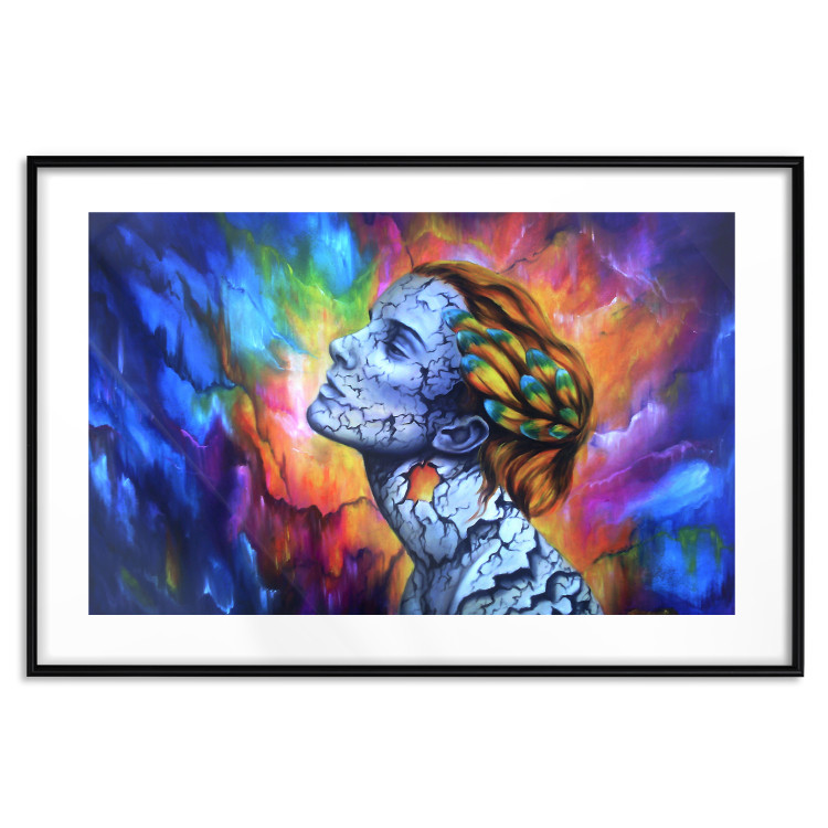 Poster Fragility - abstract woman on a colorful background in a watercolor style 127098 additionalImage 15