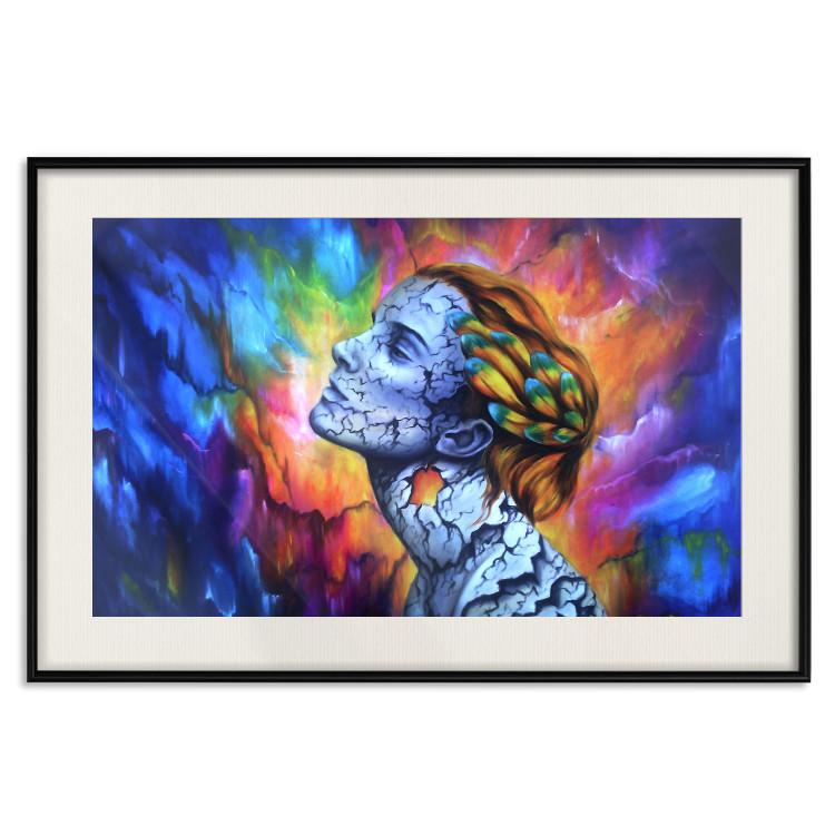 Poster Fragility - abstract woman on a colorful background in a watercolor style 127098 additionalImage 19
