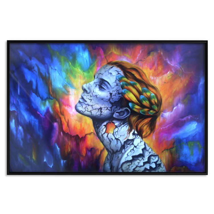Poster Fragility - abstract woman on a colorful background in a watercolor style 127098 additionalImage 16
