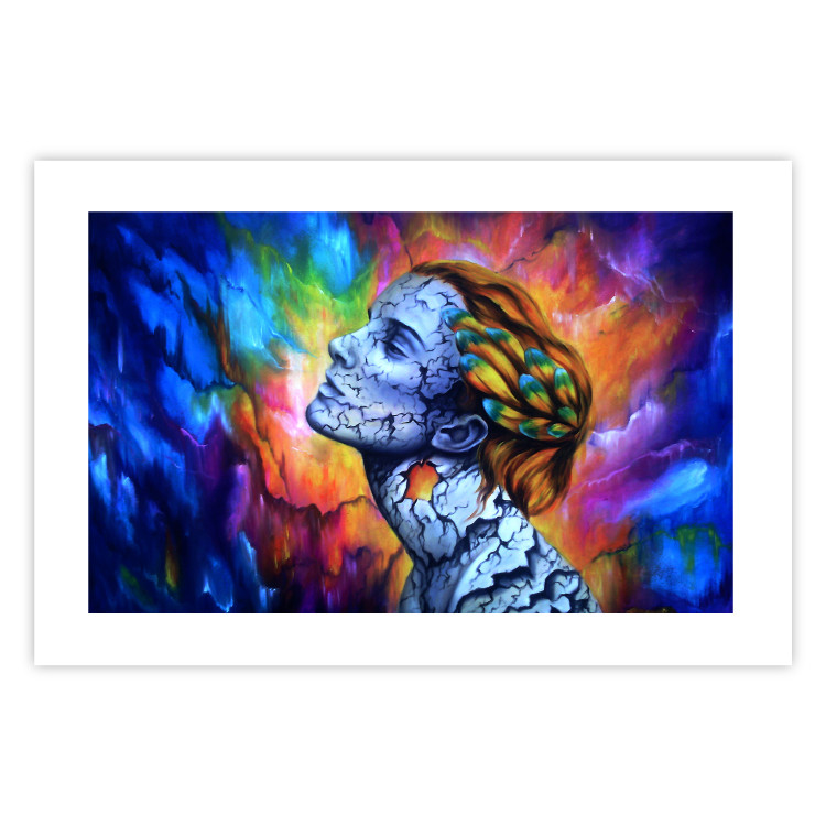 Poster Fragility - abstract woman on a colorful background in a watercolor style 127098 additionalImage 19