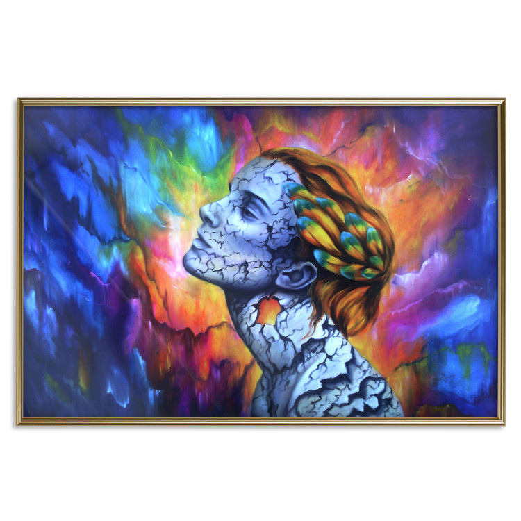 Poster Fragility - abstract woman on a colorful background in a watercolor style 127098 additionalImage 21
